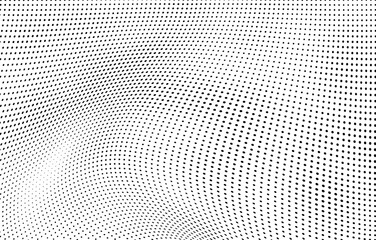 Abstract halftone wave dotted background