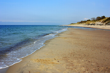 Sandy coast of the Baltic Sea