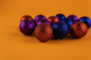 Colorful shiny Christmas balls