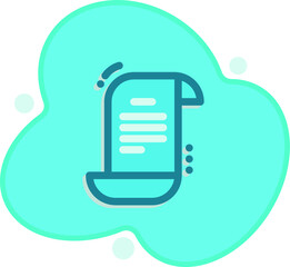 Flat document icon for any purpose mobile app presentation website