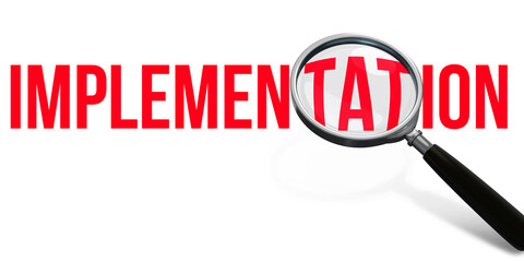 Internet, business, Technology and network concept. IMPLEMENTATION, web technology concept.