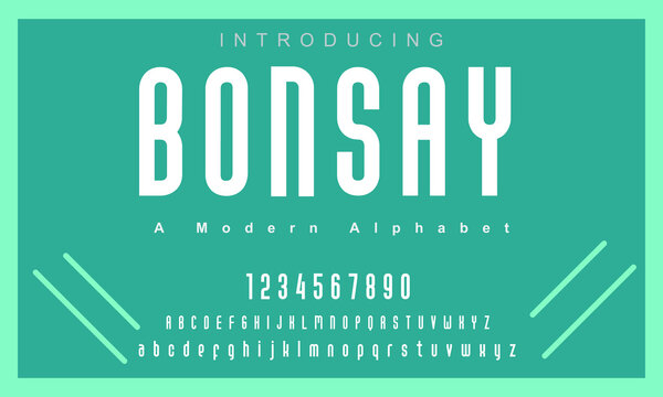 Bonsay font. Modern alphabet letters serif font and number. Typography Elegant Classic Lettering Minimal Fashion Fonts Design. vector illustration