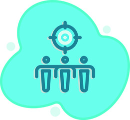 Media Flat focus icon for any purpose mobile app presentation website