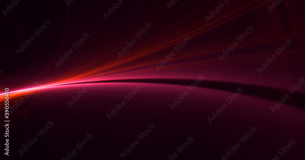 Poster 3d rendering abstract multicolor fractal light background