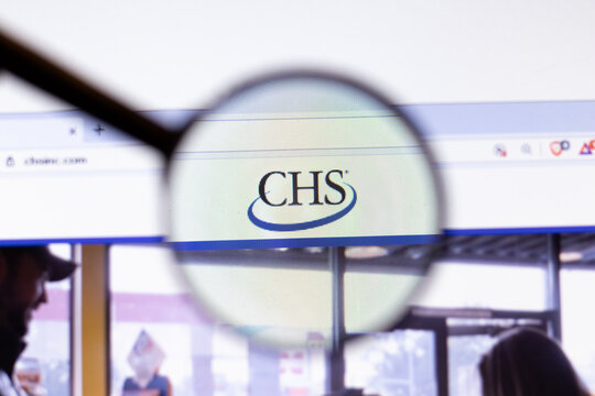 Los Angeles, California, USA - 20 March 2020: CHS CHSinc.com company logo on website page close-up on screen, Illustrative Editorial