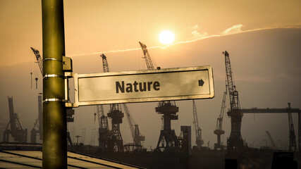 Street Sign to Nature