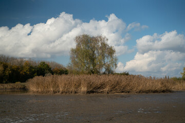 landscape with empty lake