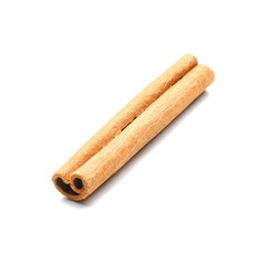 Cinnamon stick on white background