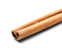 Cinnamon stick on white background