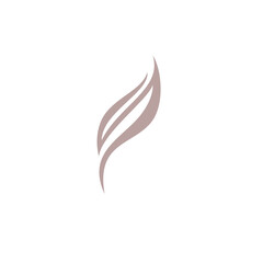 Feather, feather, logo, icon, leaf, one line, craft, feathers, beige, symbol, leaves, print, vector,