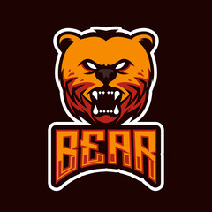Bear esport logo design