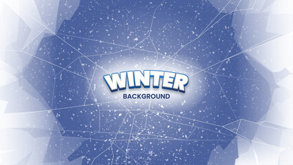 Winter Ice Cracks Background