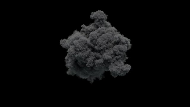 3D special effect, air explosion, small explosion suitable for war, disasters and other scenes, no obvious smoke
