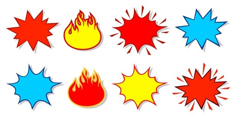 Abstract Cartoon Blank Balloons Sale Price Offer Deal Vector Labels Templates