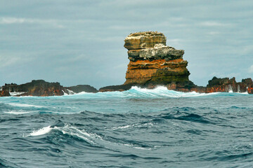 Darwina Arch,  Darwin Island, Galapagos Islands, Galapagos National Park, UNESCO World Heritage...