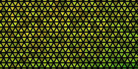 Light Green, Yellow vector template with crystals, triangles.