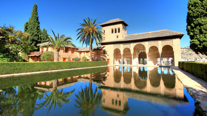 Fototapeta na wymiar Beautiful view of the Alhambra in Andalusia of Spain