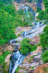 Ravana Falls, Rawana Falls, Rawana Ella, Ravana Ella Wildlife Sanctuary, Badulla, Bandarawela, Sri Lanka, Asia