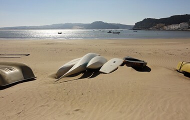 Obraz premium Nature with atlantic ocean in Sao MArtinho do Porto, Centro - Portugal