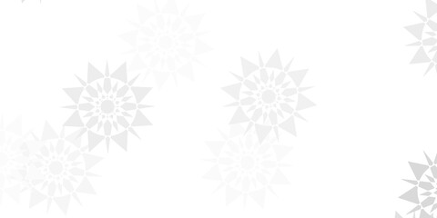 Light gray vector background with christmas snowflakes.