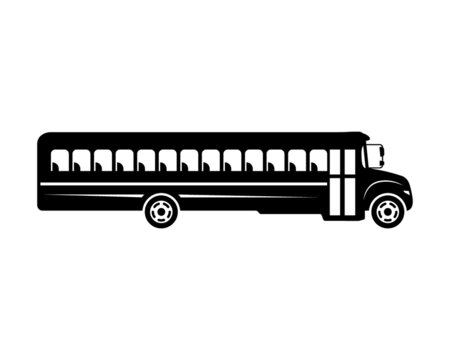 school bus silhouette clip art