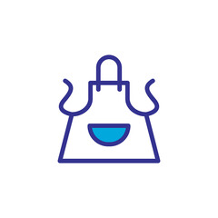 apron icon vector design trendy