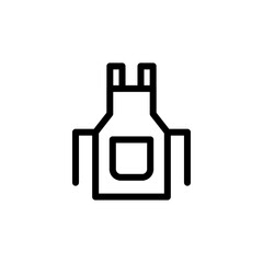 apron icon vector design trendy
