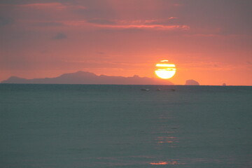 Coucher de soleil en Thailande