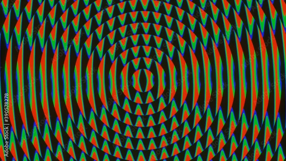 Fototapete 4k video animation of an abstract background circular and lining pattern or texture changing its sha