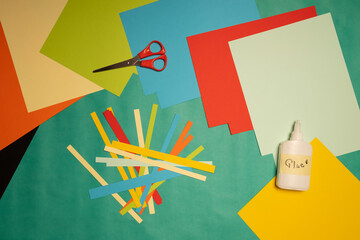 Children's craft Christmas tree. Step 2. DIY Christmas tree paper craft. Christmas craft step by...