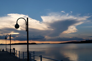 sunset at the pier 