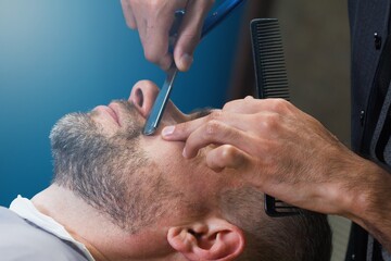 Barbershop salon hairdresser beard barber, care.