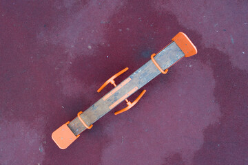 Top view of the children's double swing.