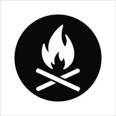 Fire flame icon vector illustration design template