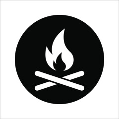 Fire flame icon vector illustration design template