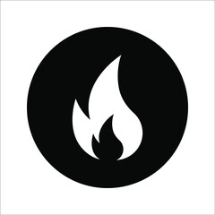 Fire flame icon vector illustration design template