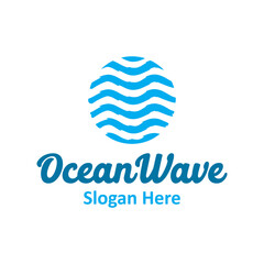 Modern vector graphic of ocean wave, Perfect for sunset, sunrise, travel, recreati, etc.