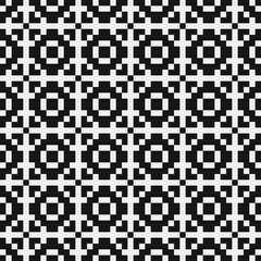 Fototapeta premium Abstract Cross Pattern Dots Logo generative computational art illustration