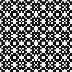 Fototapeta premium Abstract Cross Pattern Dots Logo generative computational art illustration