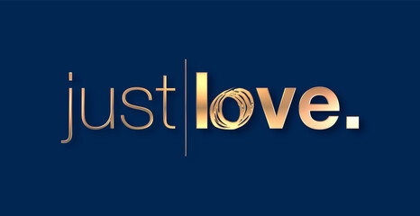 Just love con sfondo colorato