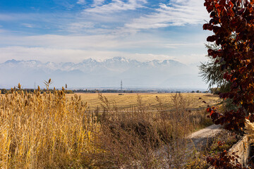 The foothills and steppe