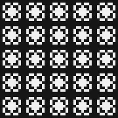 Fototapeta premium Abstract Cross Pattern Dots Logo generative computational art illustration