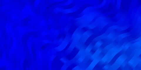 Obraz premium Light BLUE vector pattern with curved lines.