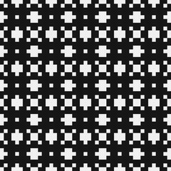 Fototapeta premium Abstract Cross Pattern Dots Logo generative computational art illustration