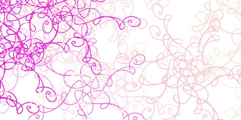 Light Pink vector layout with curves.