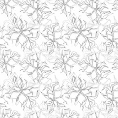 Fototapeta na wymiar Delicate seamless pattern with graceful twigs. floral print. Packaging. Wallpaper. seamless background.