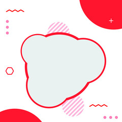 Social media post background, banner promotion template for ads