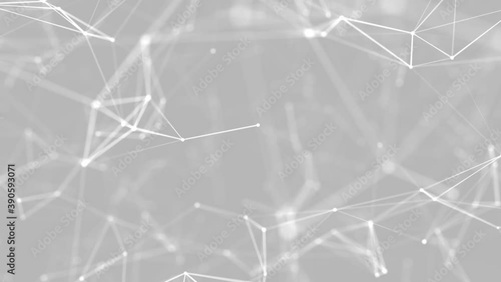  dynamic grey plexus of glowing lines and dots. abstract digital background. network or connection. 3