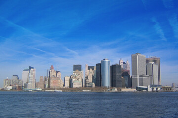 Fototapeta na wymiar New York City skyline; United States of America