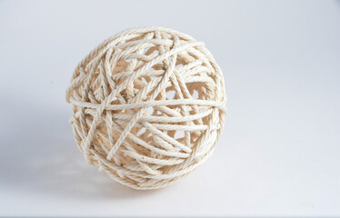 no wool ball isolated on white background
